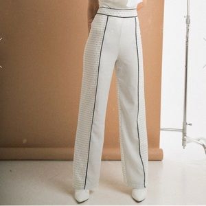 Alpha Omega Contrast Polka Dot Pant